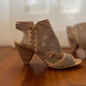 Vince Camino Nubuck Suede Heel Booties | Size 10
